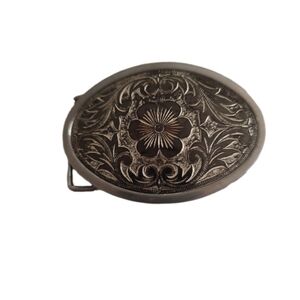 Vintage Silver tone Western Belt Buckle
